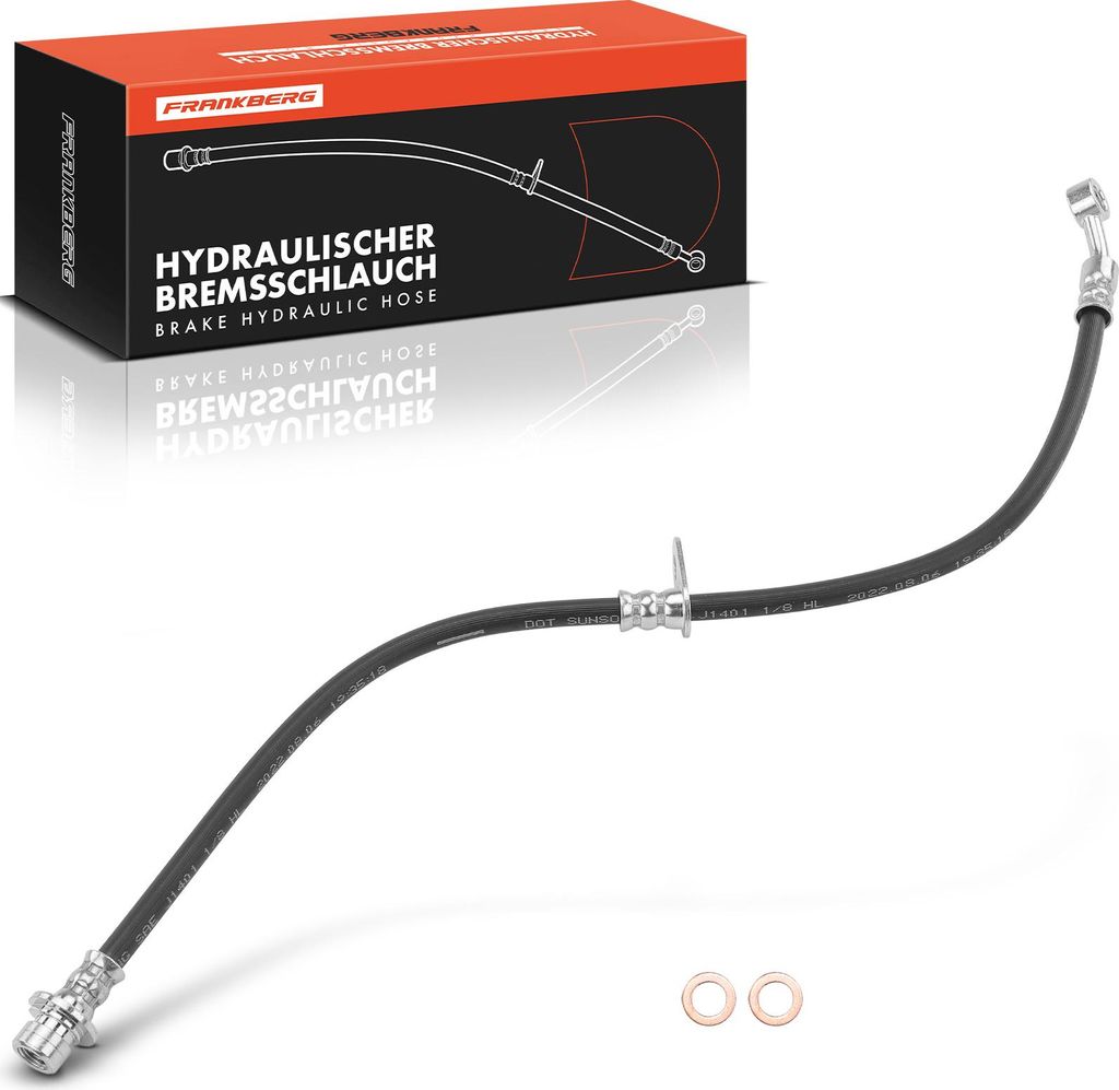 Frankberg 1x Bremsschlauch Bremsschläuche Vorderachse Links für Honda Civic VIII Hatchback Stufenheck 1.3L 1.4L