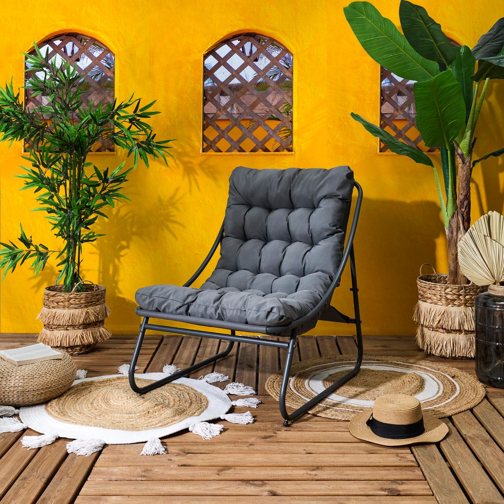 Fauteuil - HOME DECO FACTORY - Dolce Vita - Gris Image du produit 
