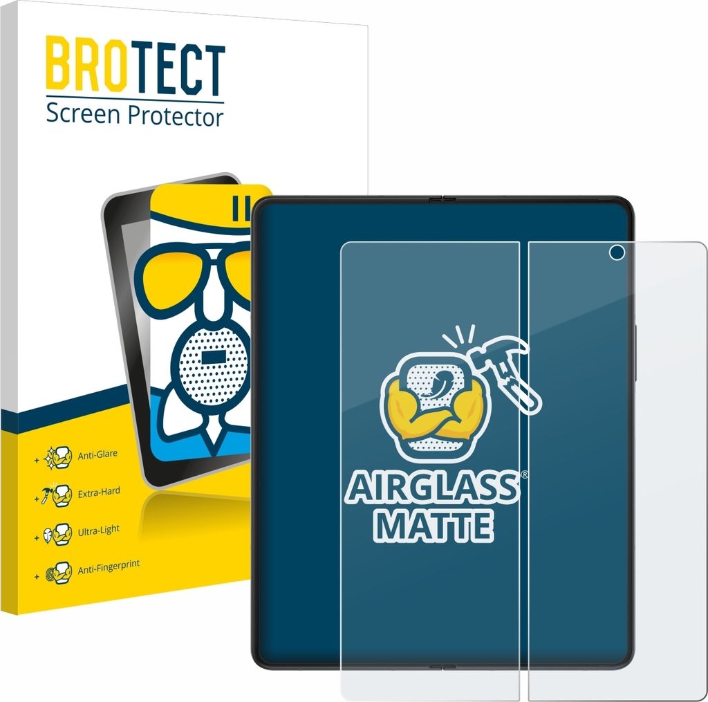 BROTECT Entspiegelungs Schutzglas für Samsung Galaxy Z Fold 3 5G (Inneres Display) Schutzfolie Panzer Folie Glas Display Schutz matt