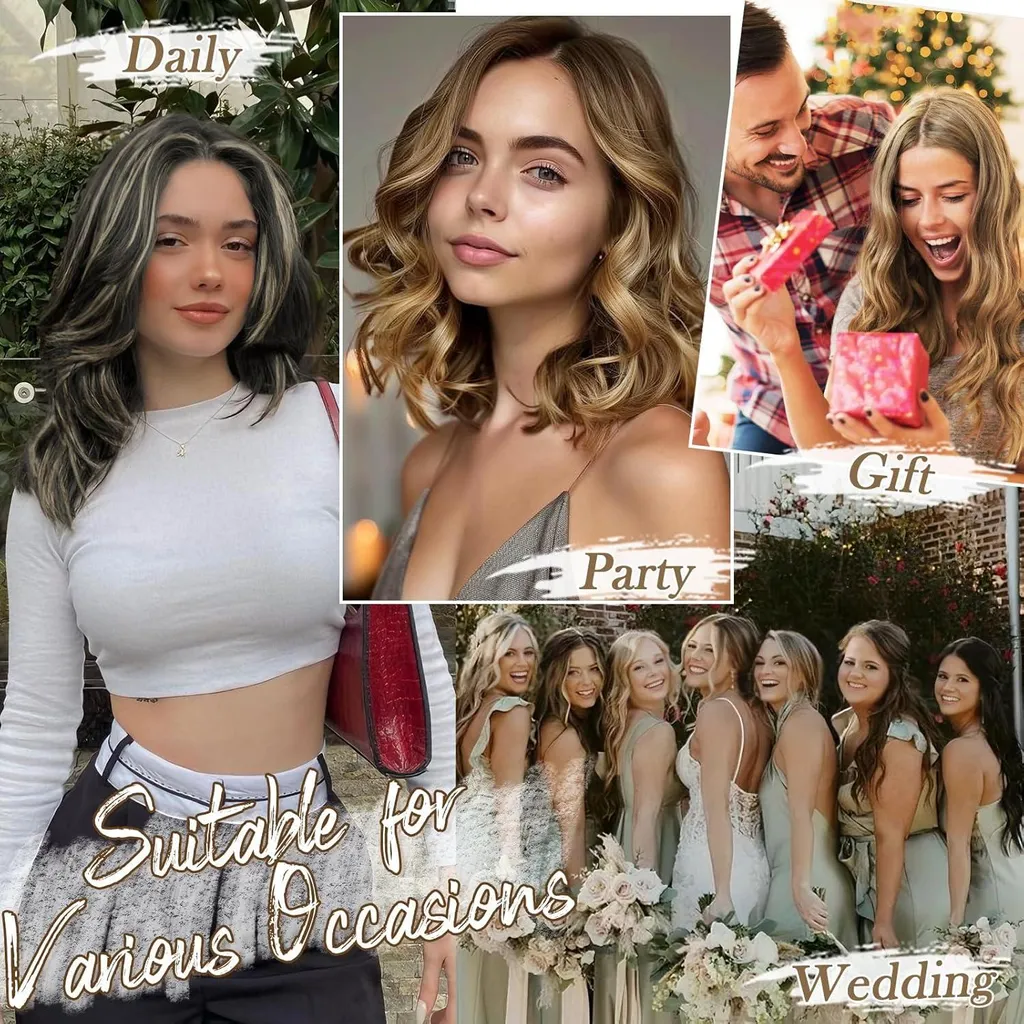 Extensions à Clips 30cm : Solution Volume Immédiat pour Cheveux Fins