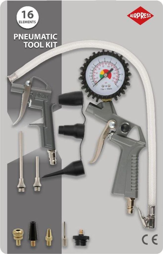 Kit D'outils Pneumatiques Pistolet Souffleur Pompe À Embout Image du produit 
