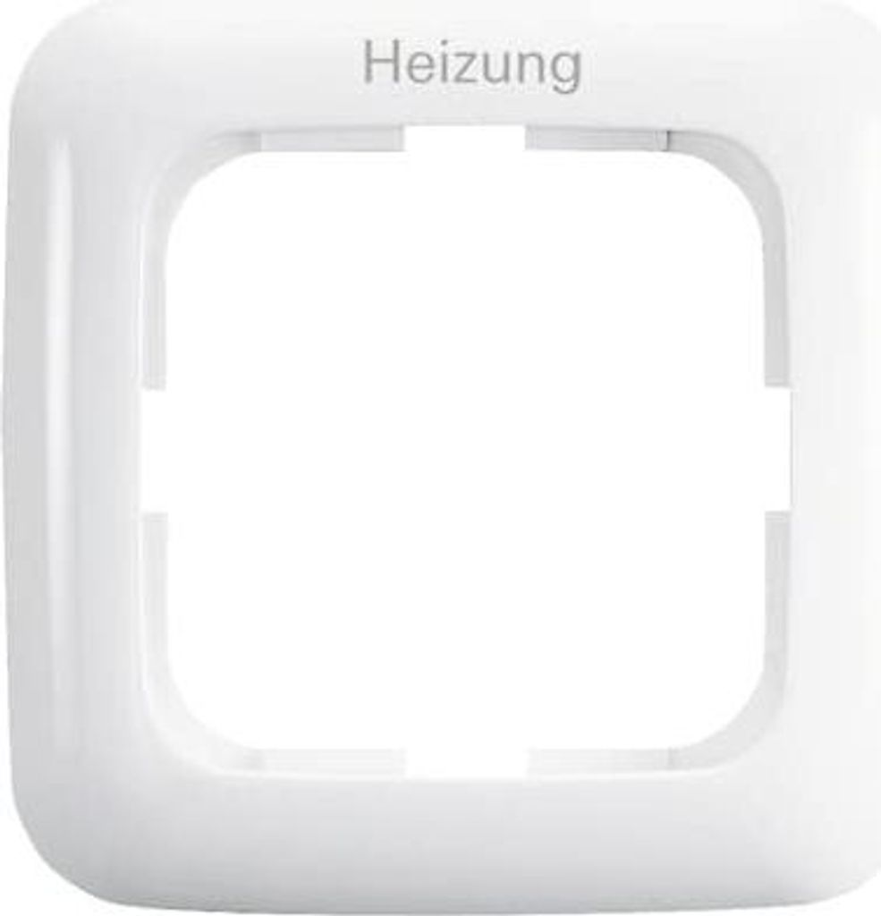 BUSCH JÄGER Komplettset Heizung-Not-Schalter – 2-polig – Heizungnotschalter mit Schriftzug: Heizung – Wippkontrollschalter 2-polig mit Beleu...