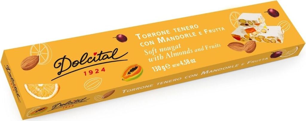 Torrone mit Mandeln und Früchten, soft, Torrone tenero con Produktbild 