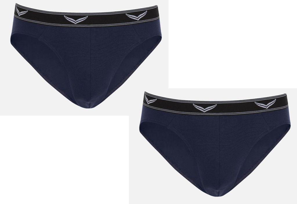 2 Trigema Herren Sportslip im Doppelpack Gr. 8 (2XL) Navy 34302/2 Fb. 046