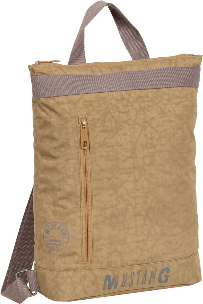 MUSTANG Freizeitrucksack Rucksack mit Laptopfach Crotone Backpack Sand hellbraun