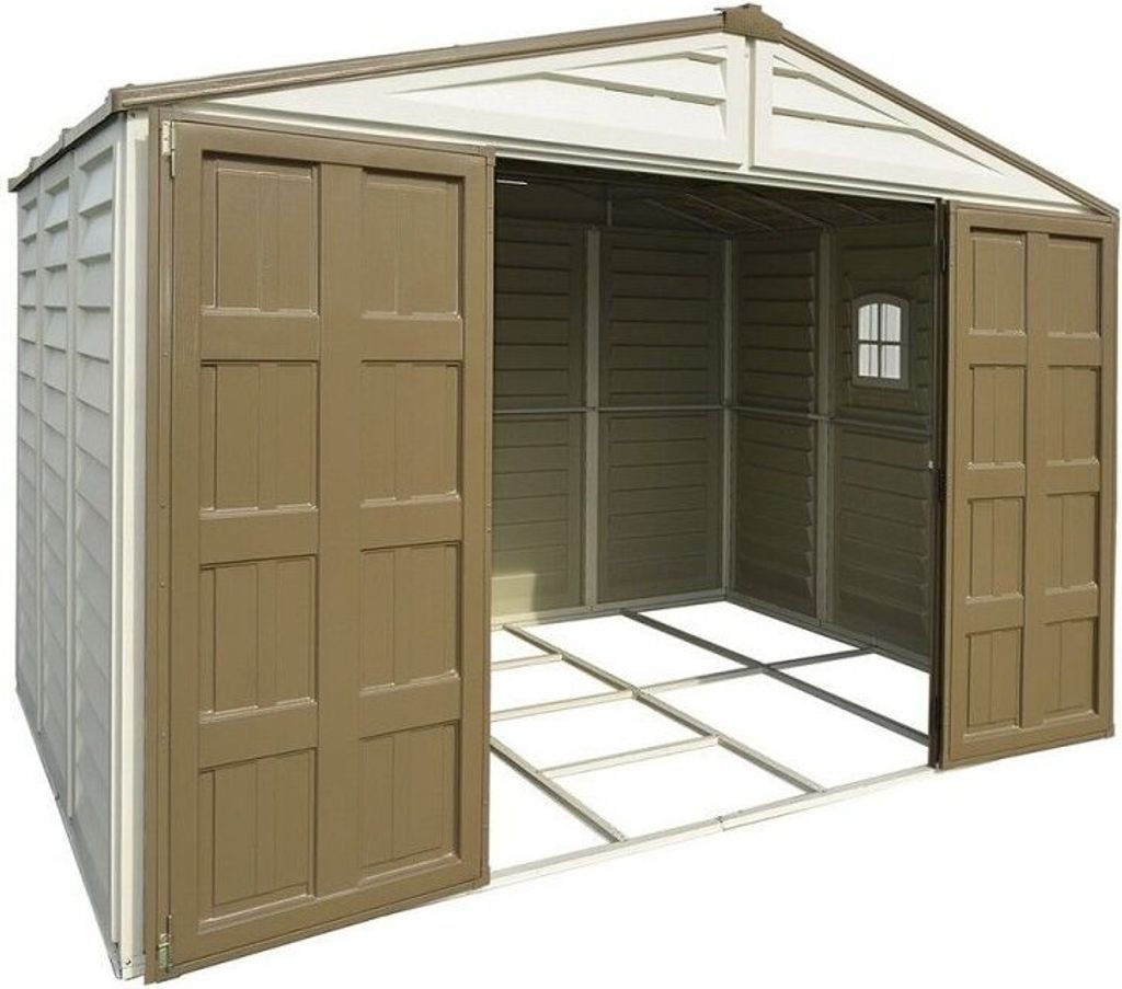 Gartenhaus PVC WoodBridge Plus 10,5'x8' Duramax Premier 325x247x233 cm, von Ezooza