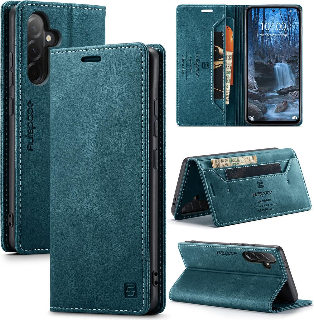Etui pour Samsung Galaxy A56, étui rétro en cuir PU, Image du produit 