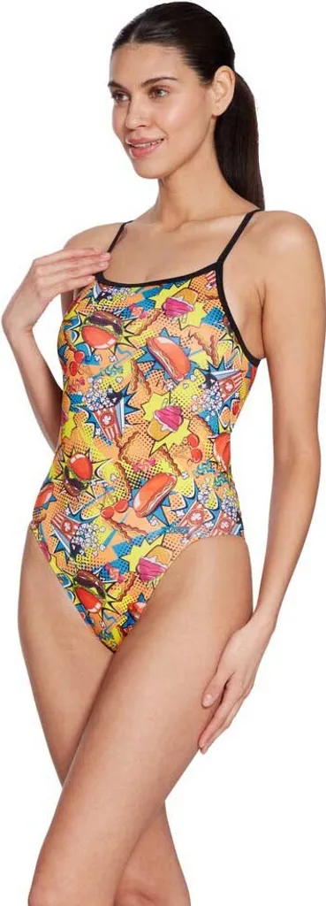 Maillot de bain Zoggs Printed Rayback E Plus multicolore taille 34 femme - 5