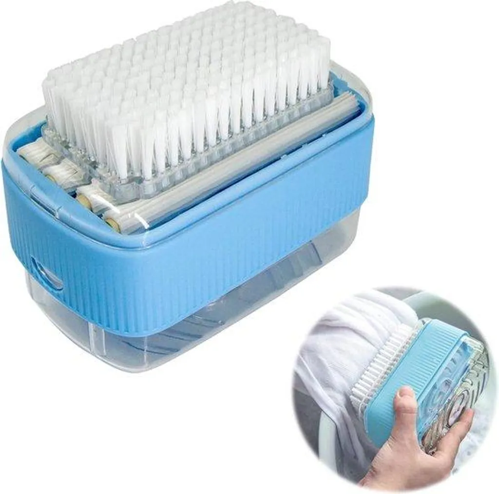 Distributeur de Savon Imperméable avec Rouleau Mousseur et Brosse Douce - 3