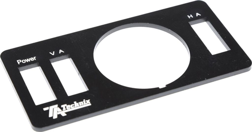 TA Technix VIAIR Druckanzeigen Halter Rahmen ALUMINIUM SCHWARZ Flach