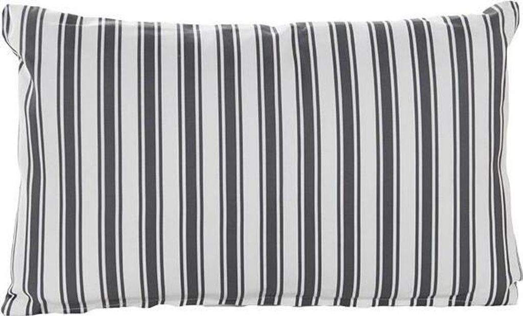 Anna's Collection Outdoor-Kissen 30x50 cm Anthrazit gestreift