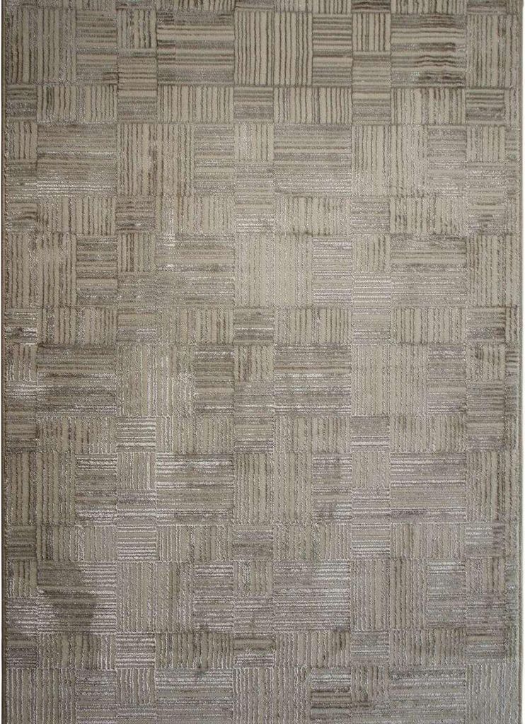 Moderner Teppich mit Blockmotiven, 160x230, beige