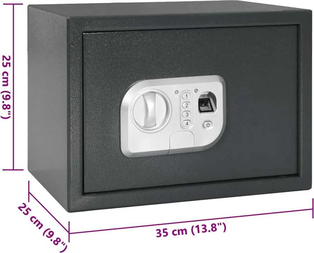 Petit coffre-fort électronique de sécurité en acier pour documents - 11