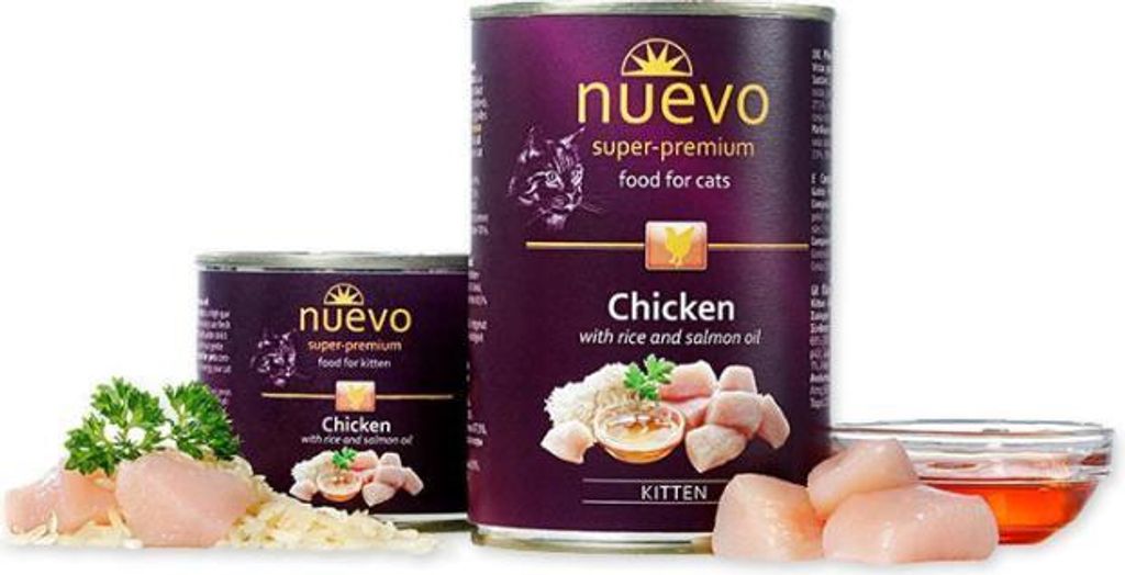 NUEVO - Kätzchenfutter - Huhn mit Reis - 200g