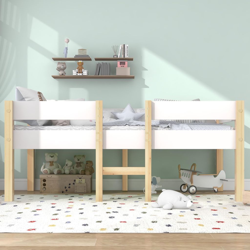 Letto per bambini Flieks Letto a soppalco in legno di pino Immagine del prodotto 