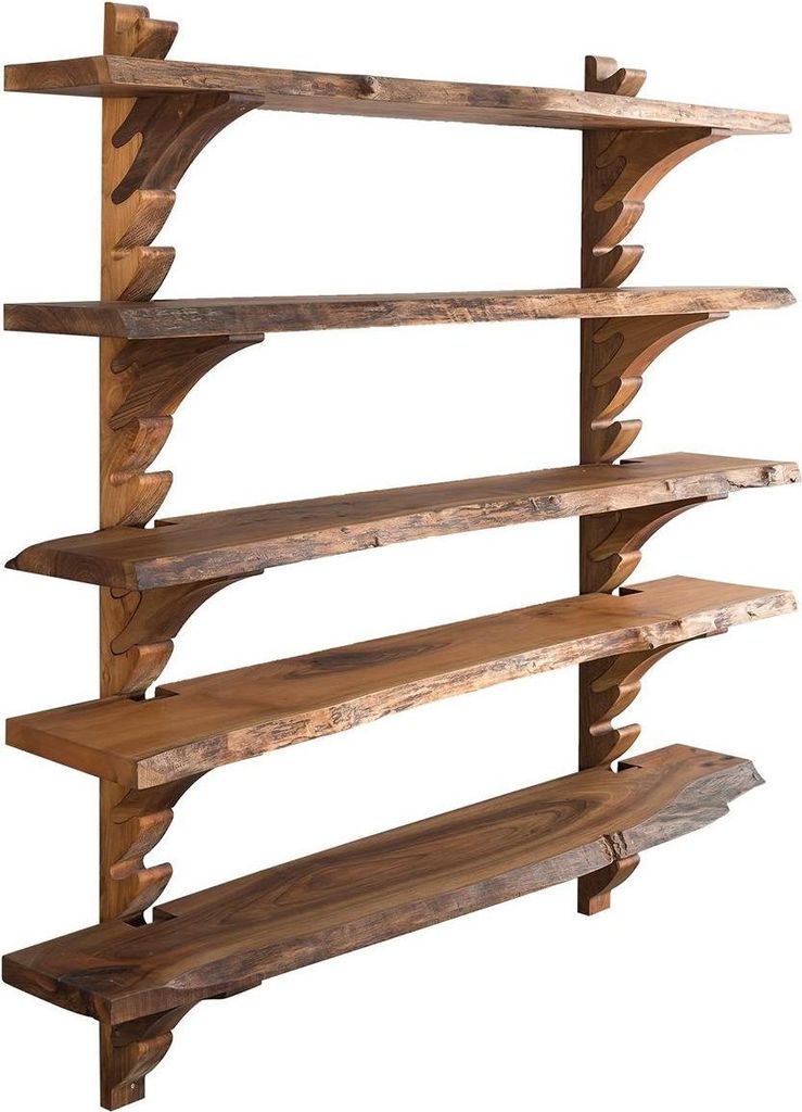 Braunes Holzregal modernes Design langlebig und vielseitig
