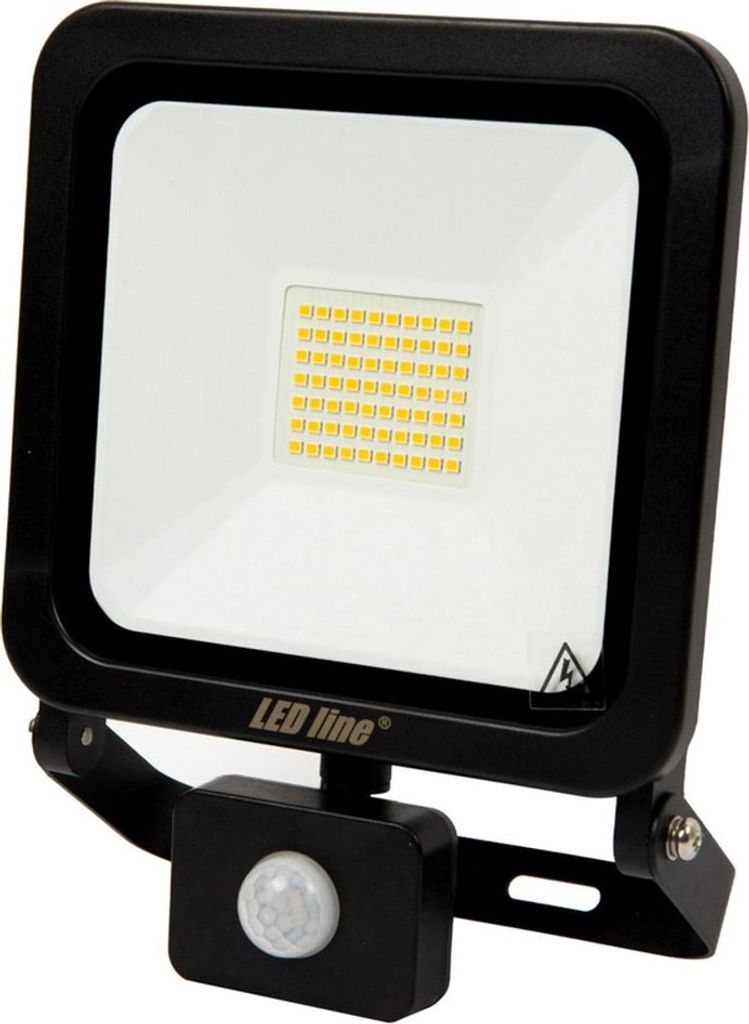 50W LED PHOTON IP65 Scheinwerfer Fluter Strahler Flutlicht 6000K Kaltweiß 6000lm IP65 Wasserdicht Außenstrahler Außenbeleuchtung mit Bewegungsme...