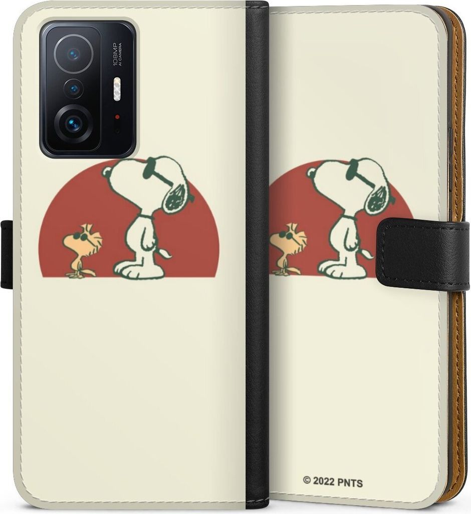 DeinDesign Klapphülle für Xiaomi 11T 5G Handytasche Lederhülle Tasche Offizielles Lizenzprodukt Snoopy Kindheit