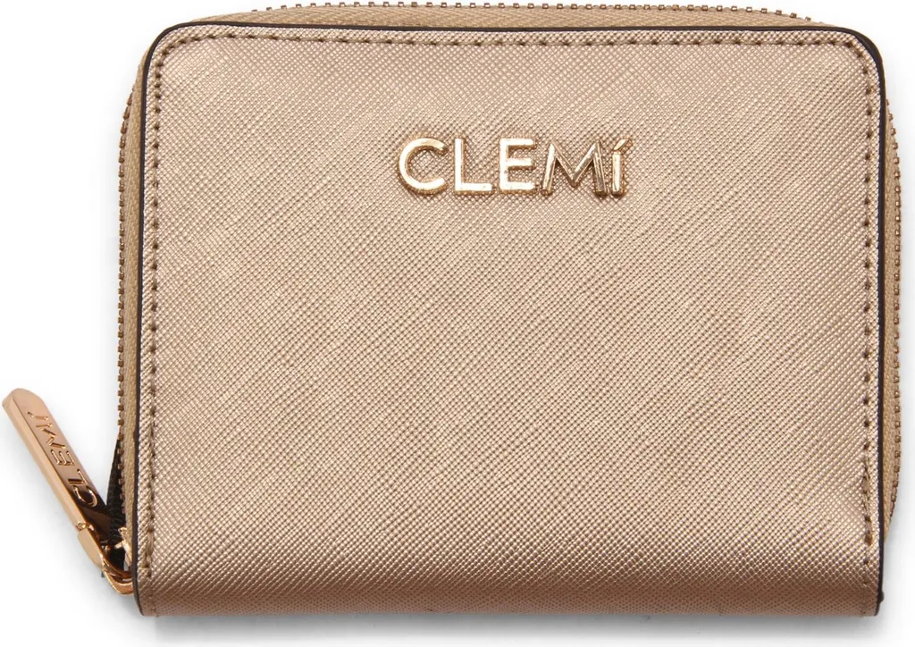 Portefeuille Femme Clemí 5796Av 12x9 cm - Petit Format en Cuir Noir