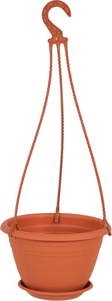 Pot de fleurs suspendu GALICIA plastique terre cuite d25cm Image du produit 