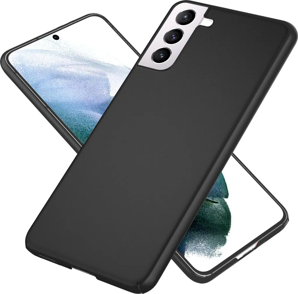 NALIA Custodia rigida per Samsung Galaxy S21, Custodia sottile per telefono cellulare Custodia paraurti per telefono Nero