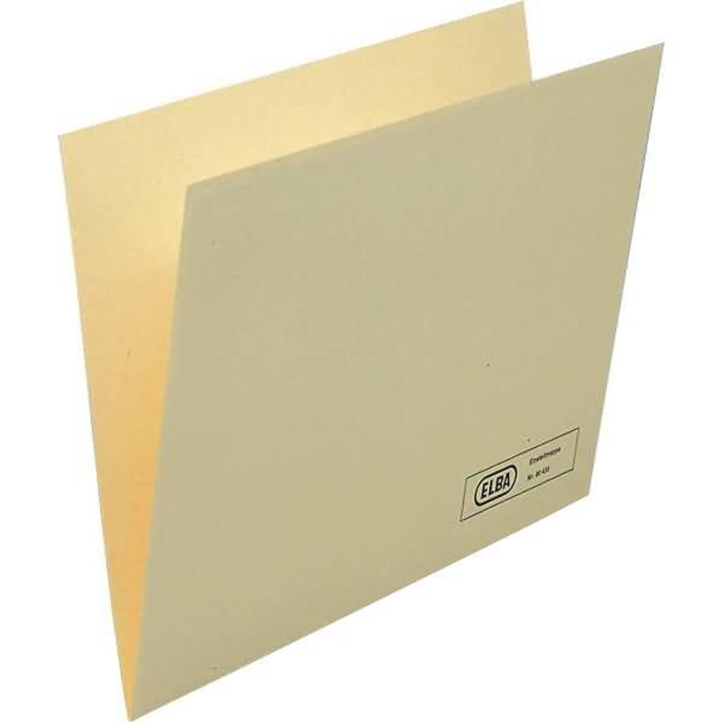 ELBA Einstellmappe - Kraftkarton 180 g-qm, chamois - für den Markt: D - L - A - CH - 50 Stück (80433)