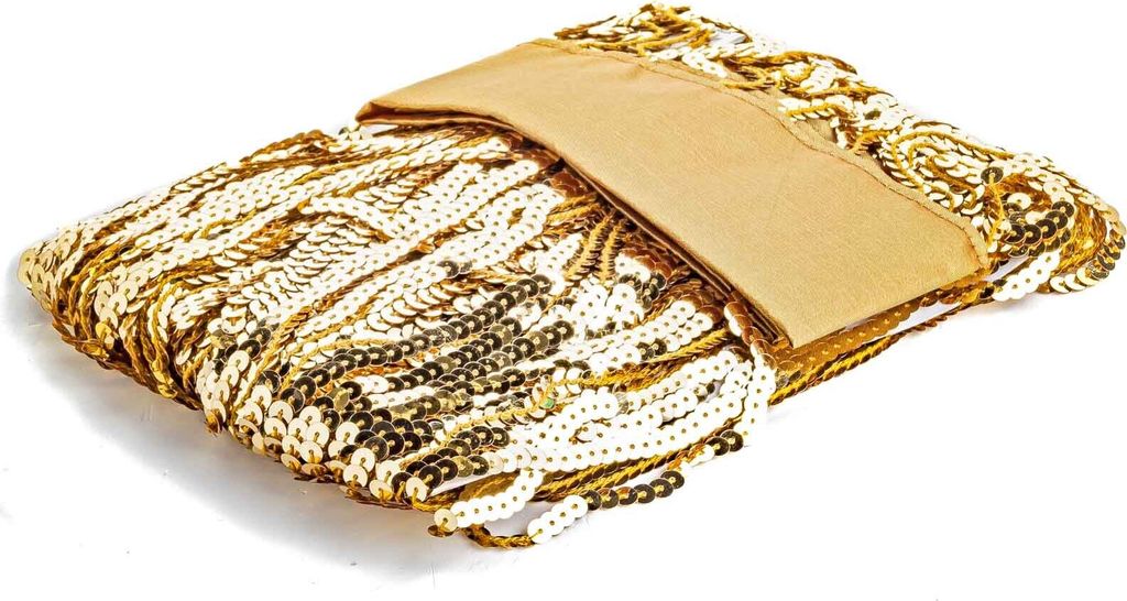 Boltze goldener, eleganter Fadenvorhang aus Pailletten ca. 90 x 200 cm