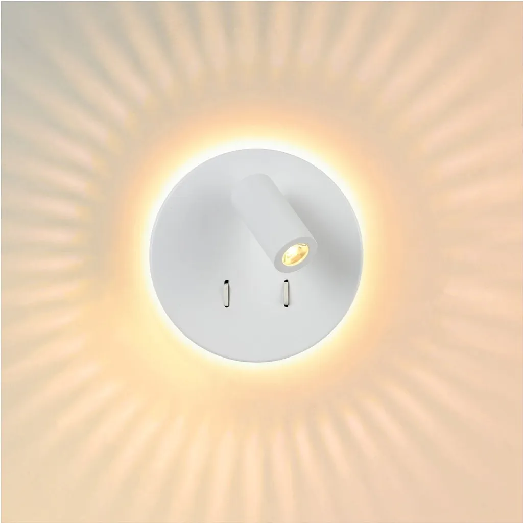 Applique Lucide LED BENTJER 79201/09/31 Blanche 6W 3000K encastrable