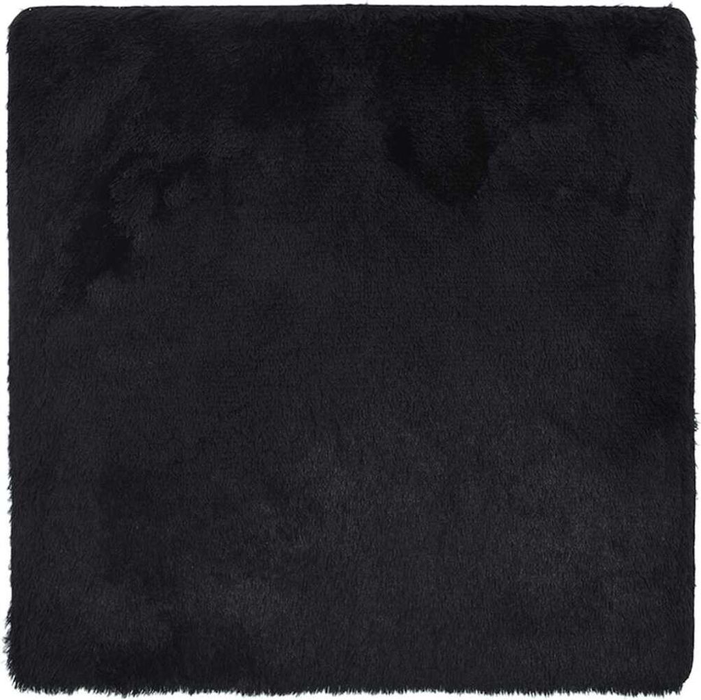 vidaXL Teppich Shaggy Hochflor NAVARRA Schwarz 160x160 cm Polyester