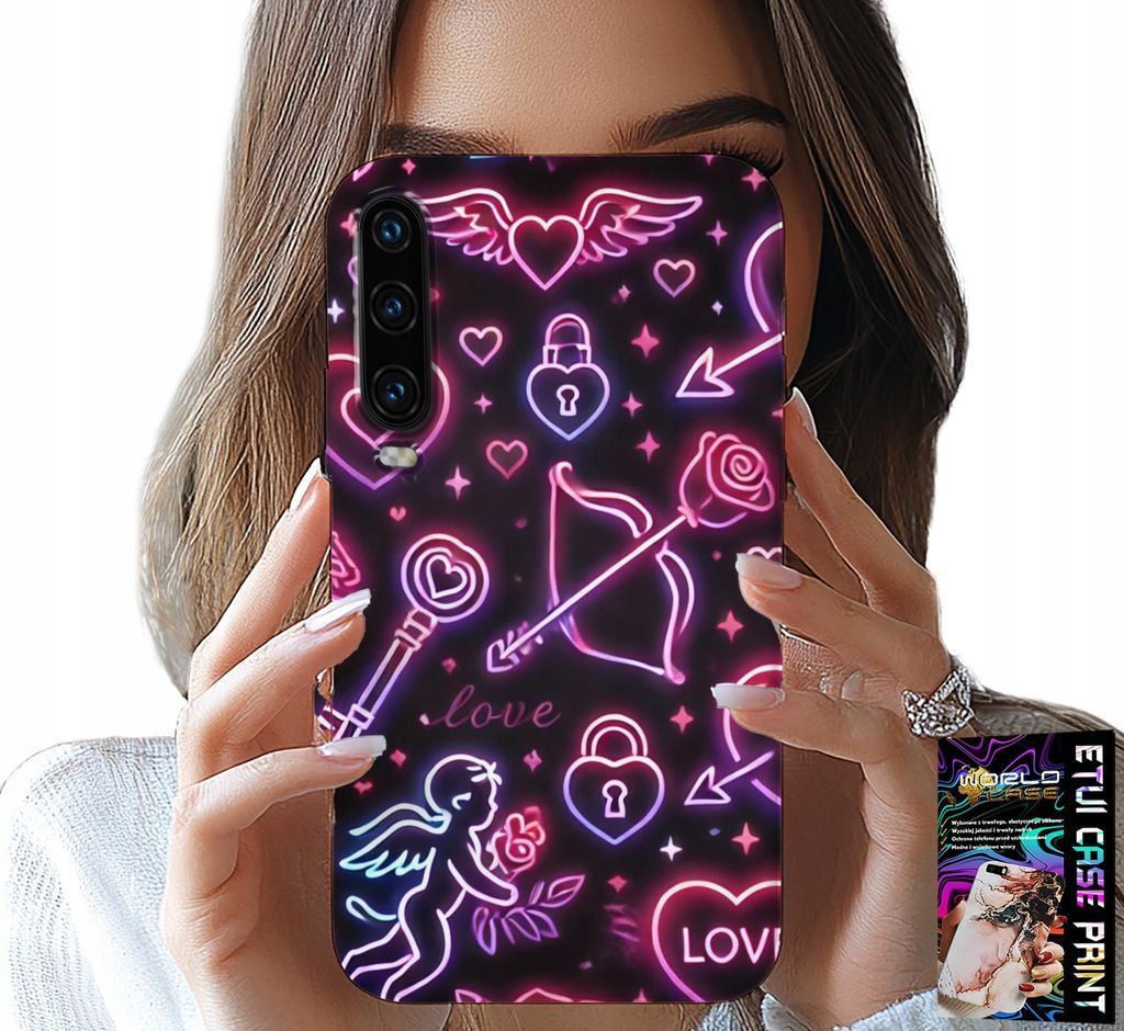 Tasche Für Huawei P30 - Valentinstagstasche, Beute, Amor, Herzen