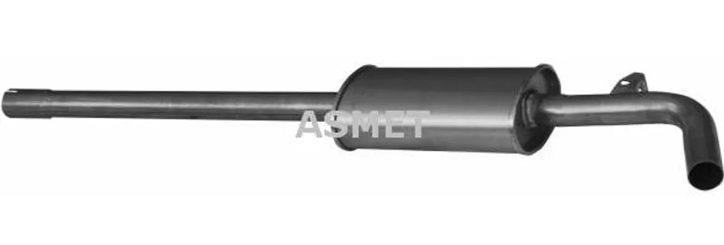 Silencieux central ASMET 10102 pour Megane et Scenic OE 8200431610