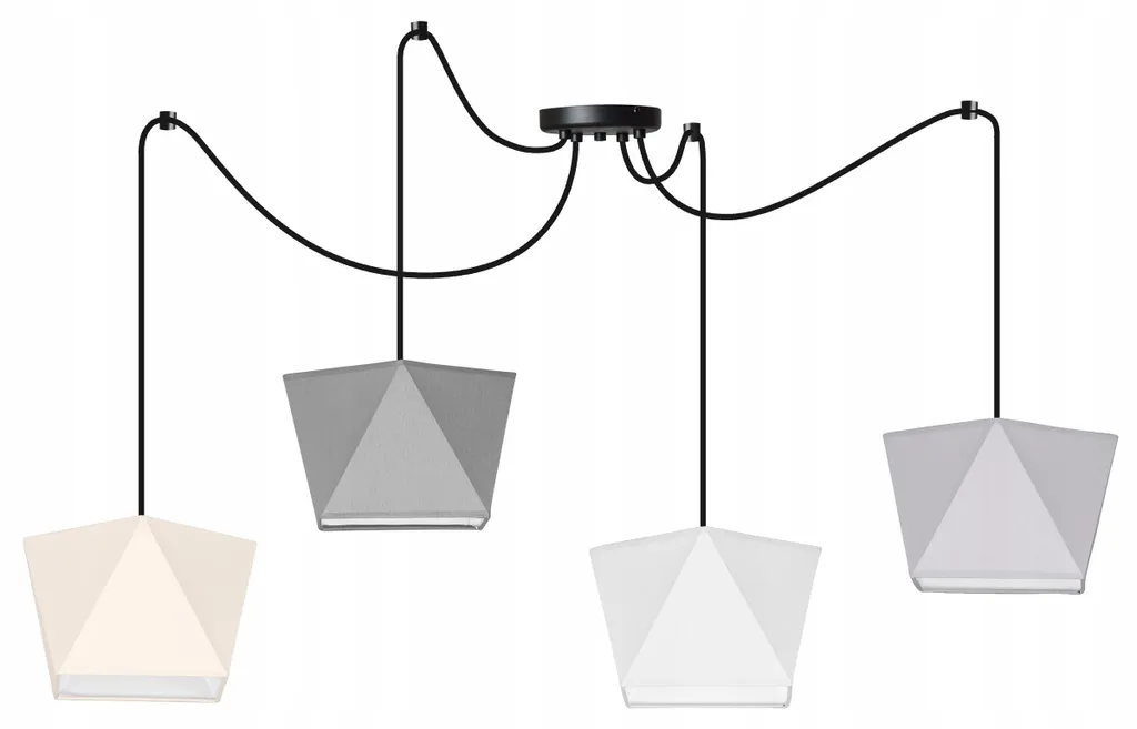 Lustre suspension araignée style loft rétro pour ampoules E27 - 6