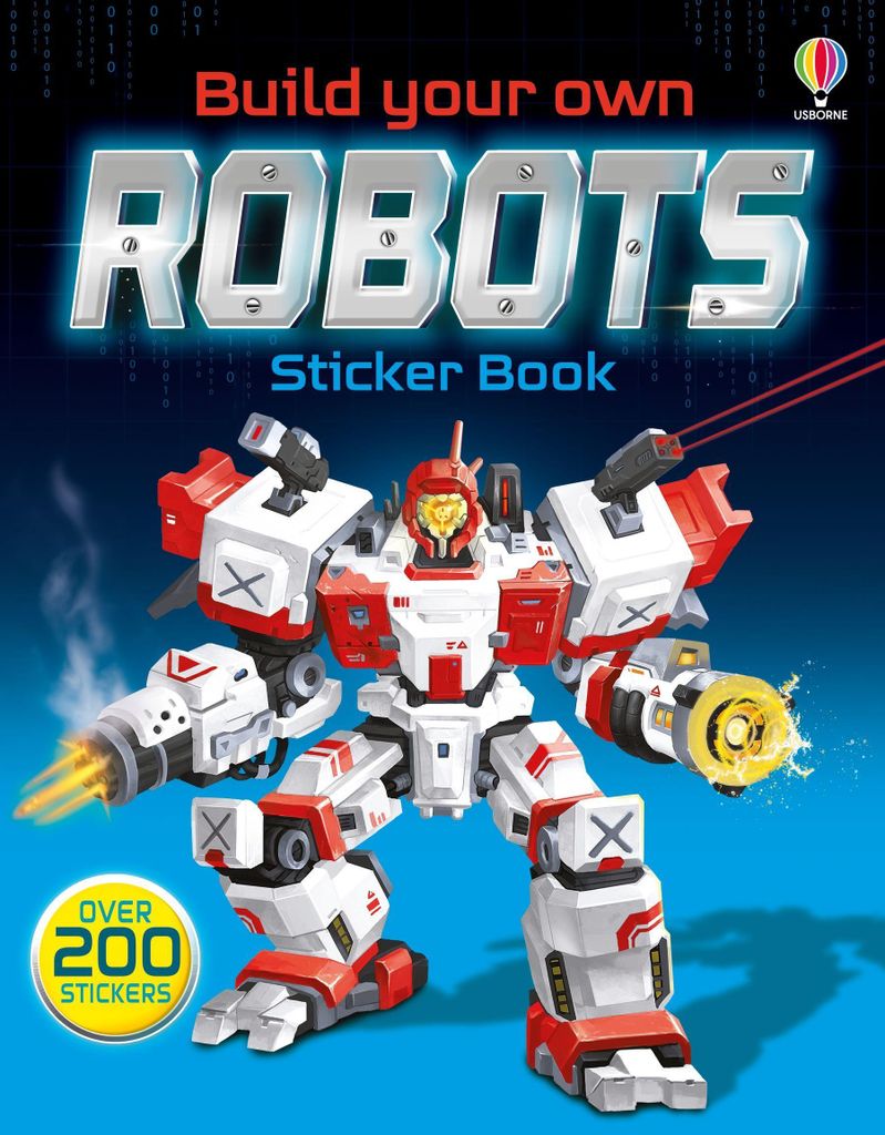 Build Your Own Robots Sticker Book – Lingua: Inglese