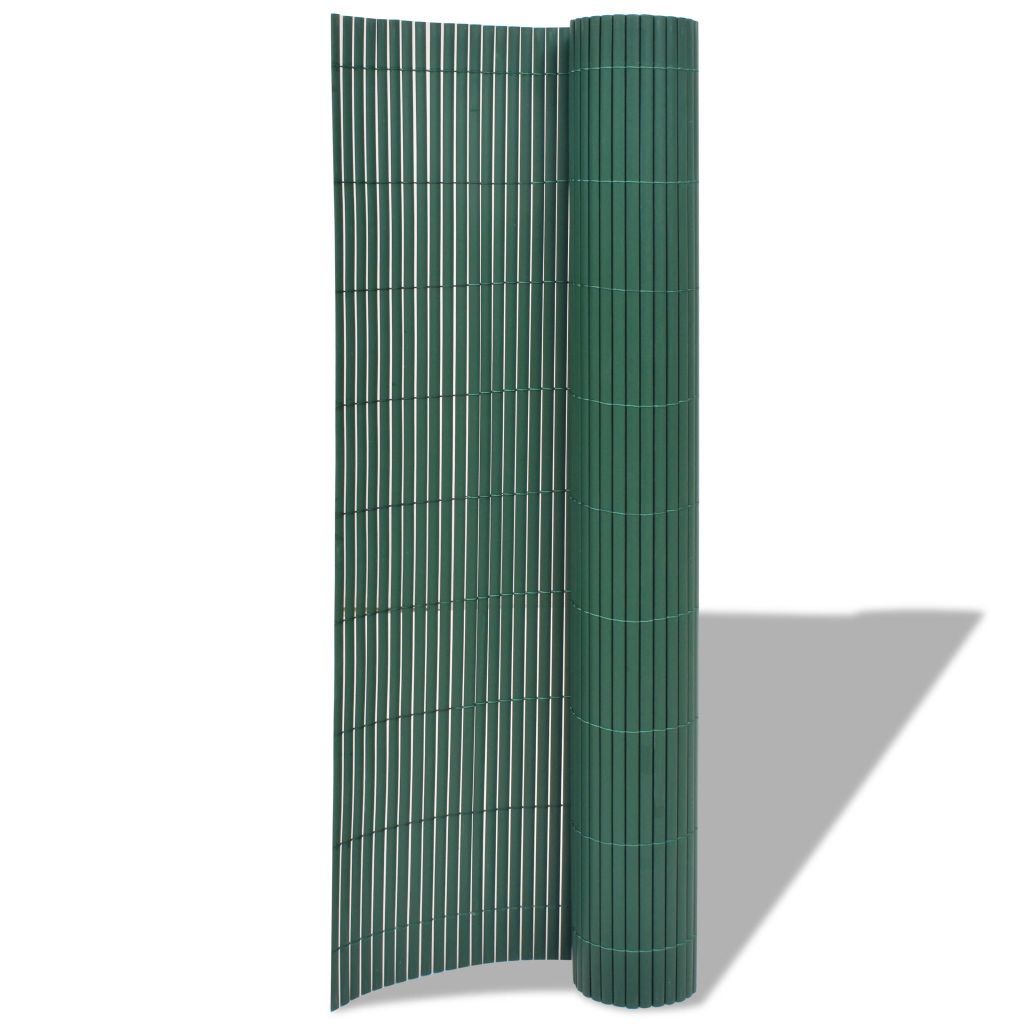 vidaXL Płot ogrodowy dwustronny PVC 150×500 cm Zielony Zdjęcie produktu 