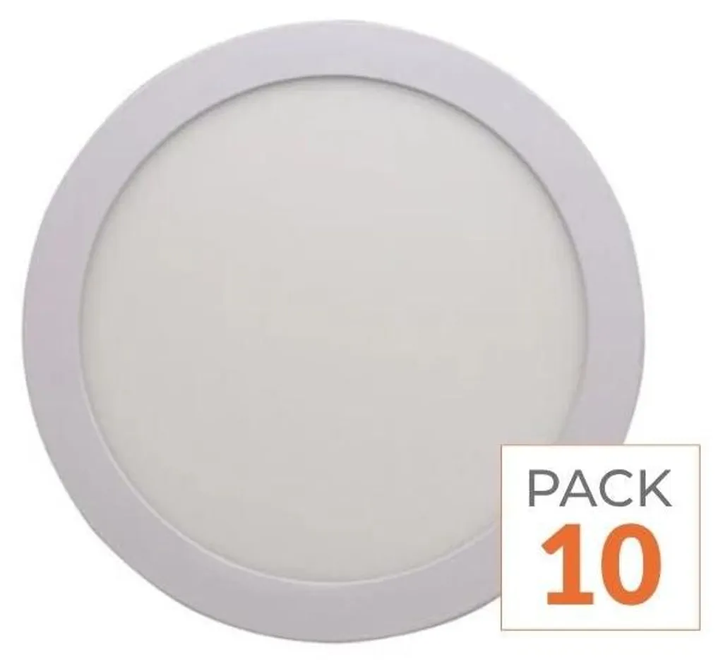 Éclairage Plafonnier LED pour Couloir et Cuisine - Lot de 10 Unités CCT