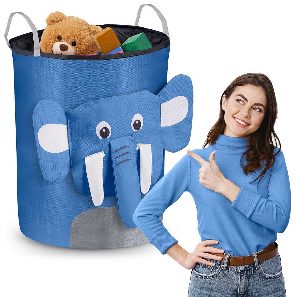 Kôš na hračky Nukido - modrý slon Obrázok produktu 