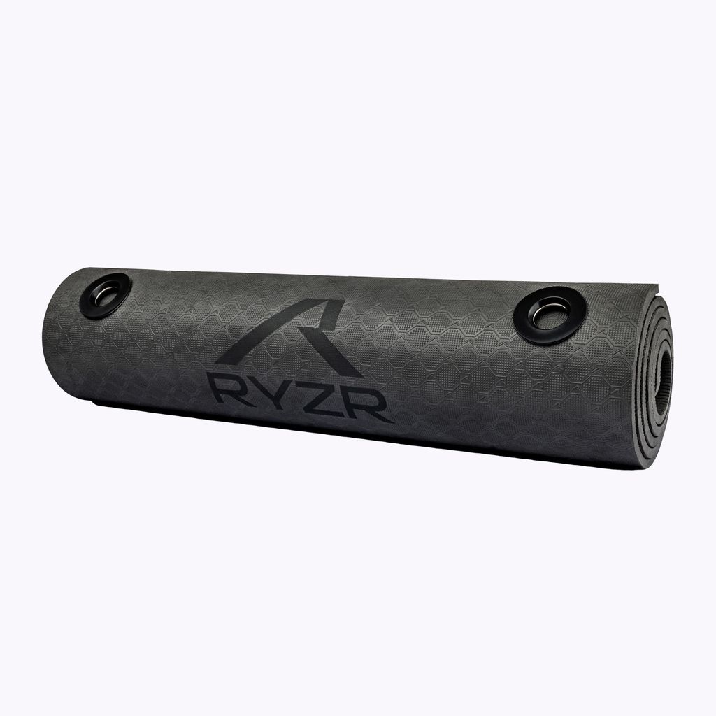 RYZR MAT - rutschfeste Trainingsmatte, 185 x 65 x 1 cm, für Yoga, Pilates, HIIT, Aerobic, Krafttraining und mehr