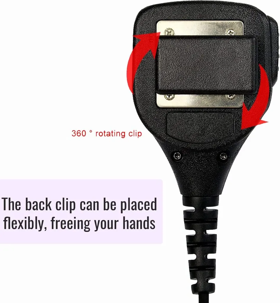 Microfono Esterno Retevis 2 Pin per Walkie Talkie RT24 RT27 RT618 - 8