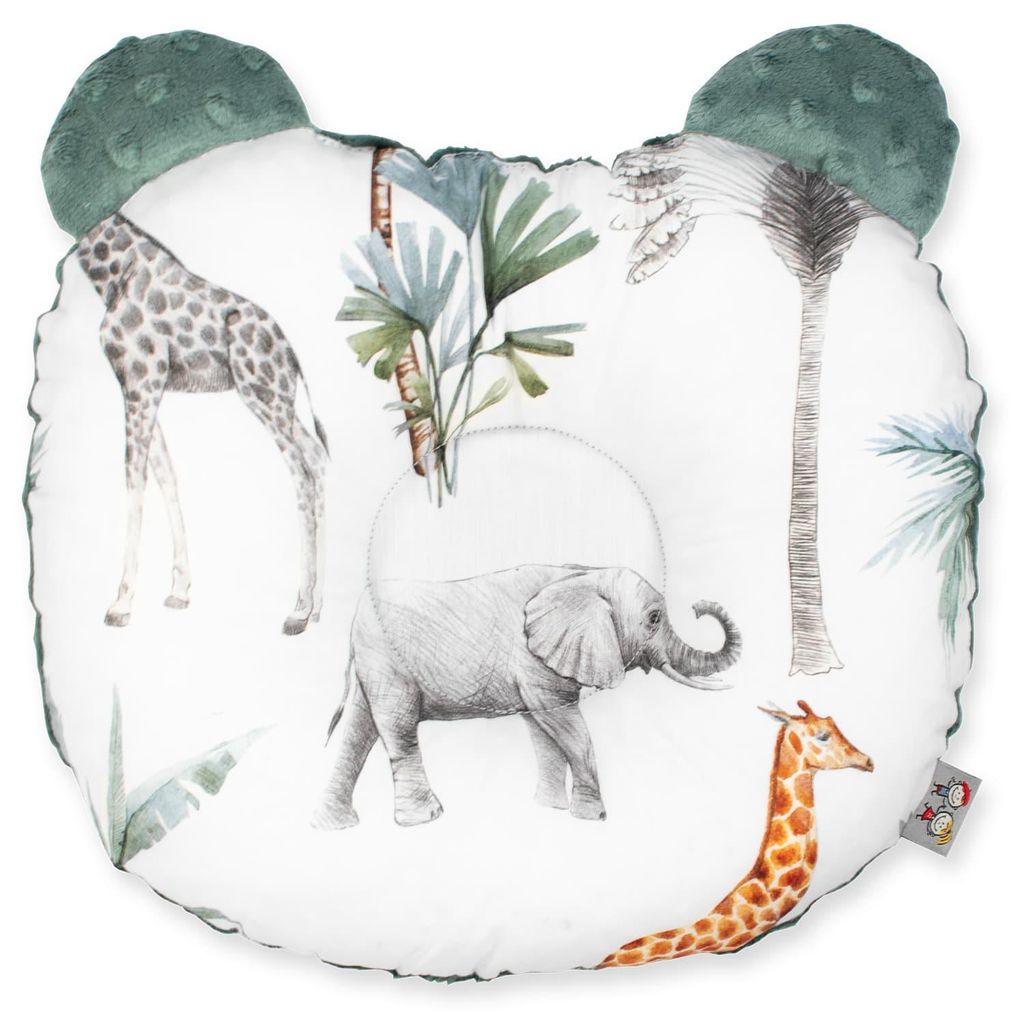 Kopfstützkissen Safari - 30 cm x 25 cm - Grun | by SEVIRA KIDS