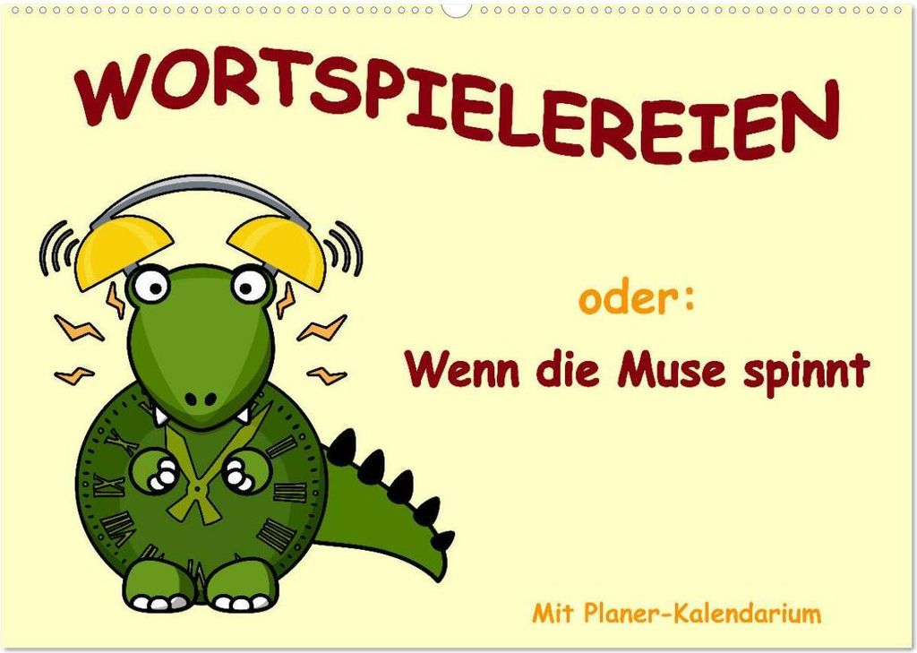 Wortspielereien (Wandkalender 2026 DIN A2 quer), CALVENDO Monatskalender