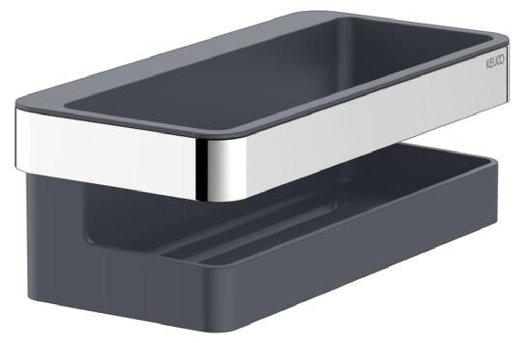 Keuco Collection Moll Duschkorb 2-teilig verchromt/anthrazit - 12758010001