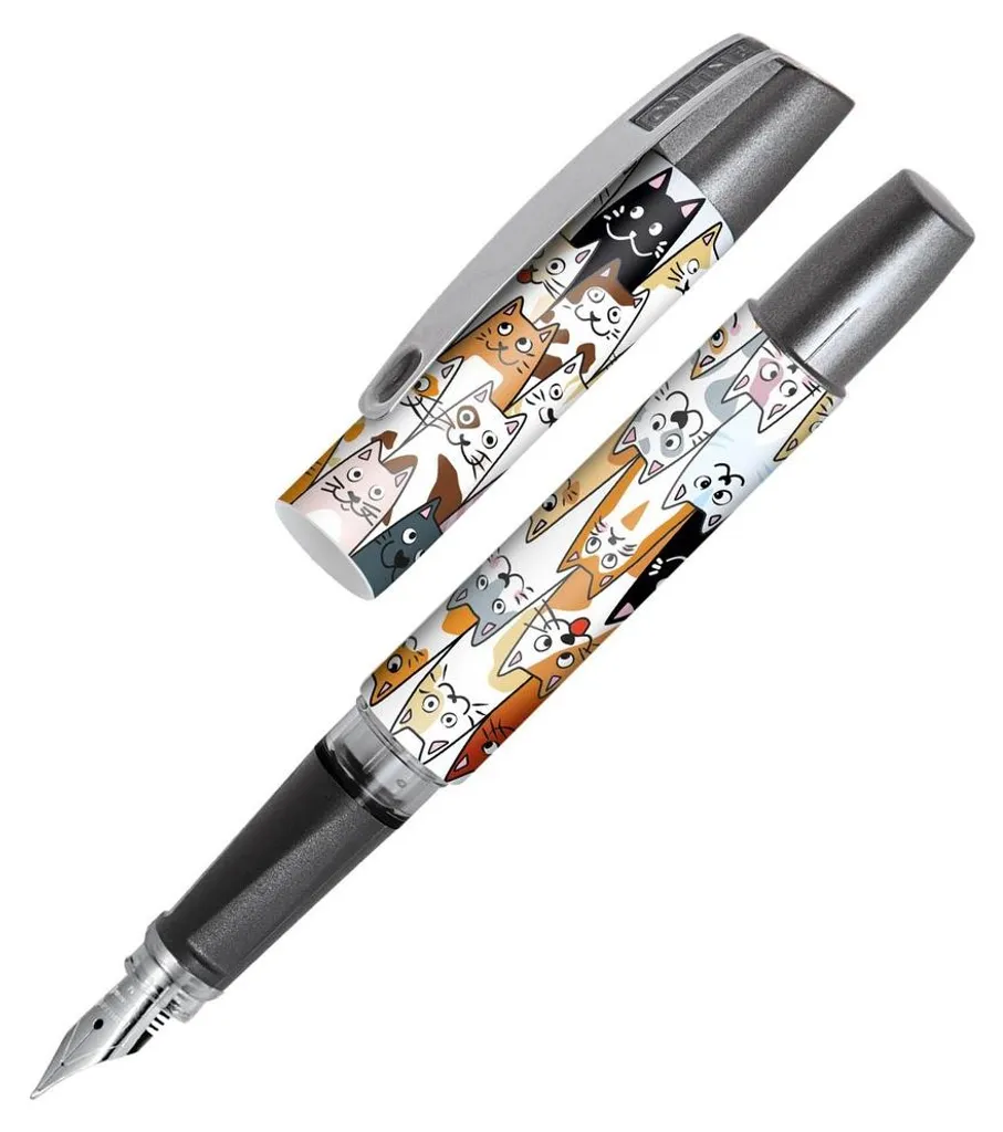 Stylo plume pour l'école et le bureau ONLINE Campus Fluffy Cats M