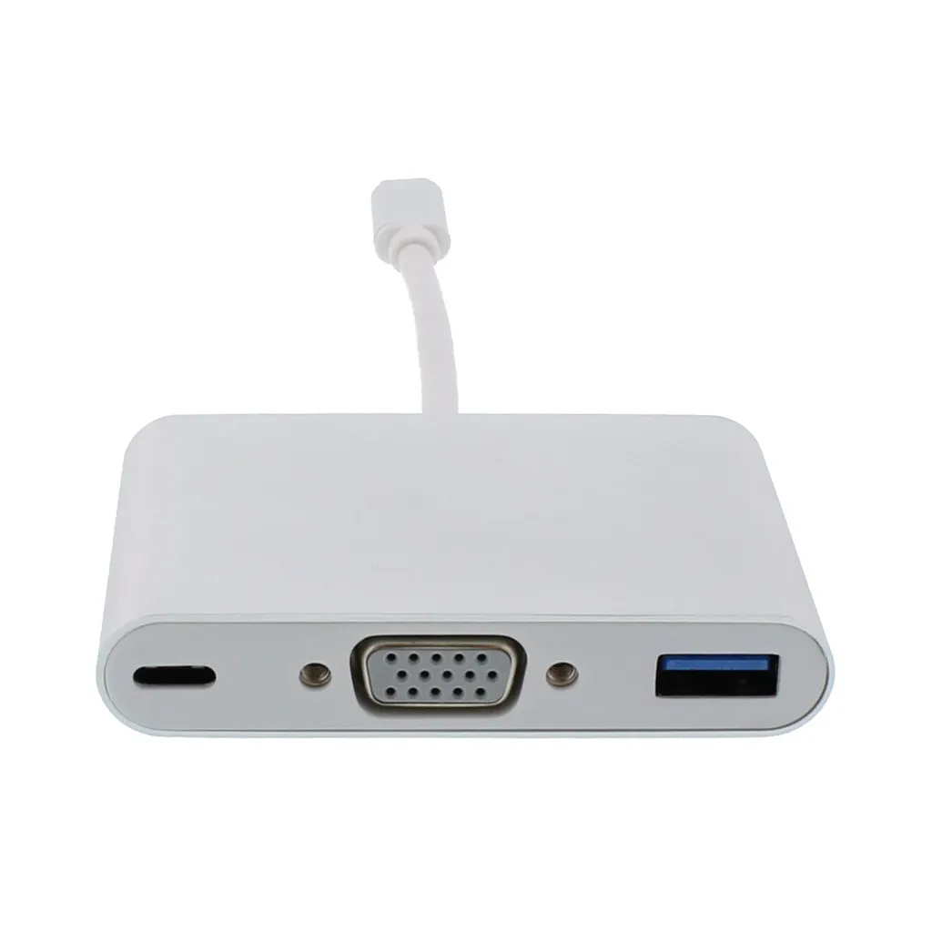 Hub Thunderbolt 3, convertitore da USB 3.1 Tipo C a VGA, USB 3.0 e USB Tipo C - 2