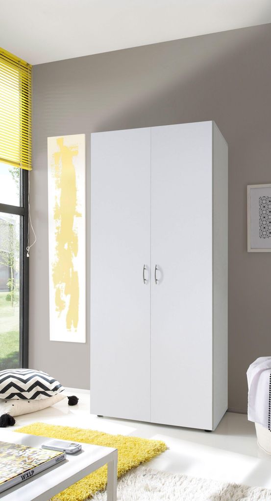 Kleiderschrank Base | 80 x 52 x 177 cm | Weiß Produktbild 