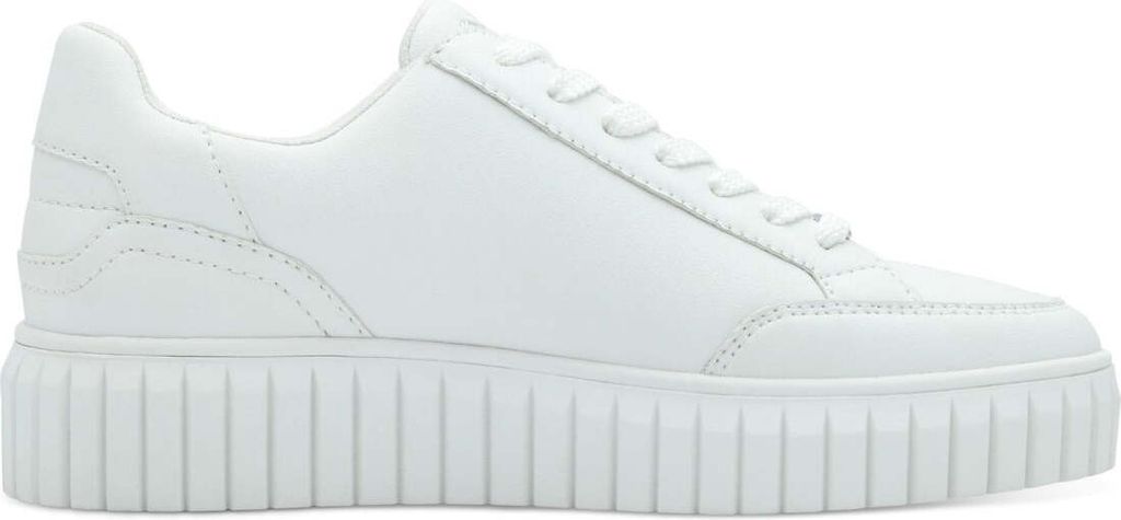 s.Oliver Damen Sneaker Plateau Schnürschuh herausnehmbare Innensohle 5-23645-41, Größe:39 EU, Farbe:Weiß