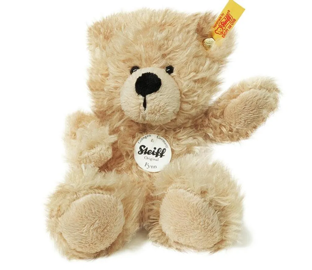 Ours en peluche classique beige Fynn - Jouet d'éveil doudou pour enfant