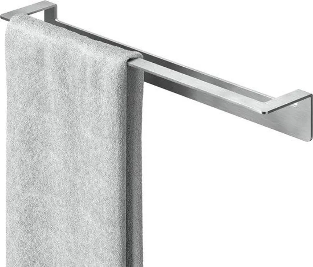 Porte-tuyau Mural de Douche 45cm en Inox avec Fixation Sans Perçage