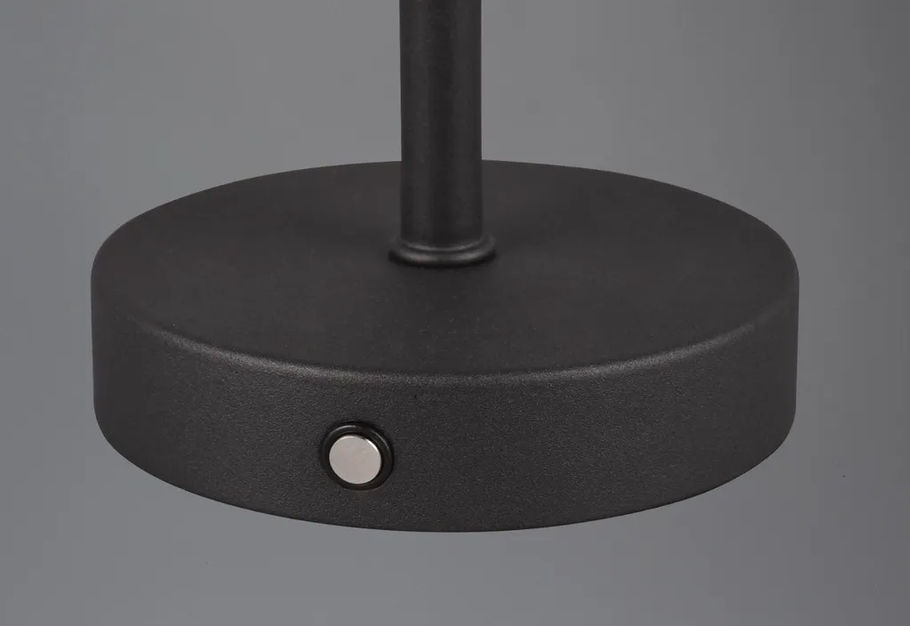Lampada LED Jeff RL Nera da Tavolo Senza Fili | Design Minimalista - 4