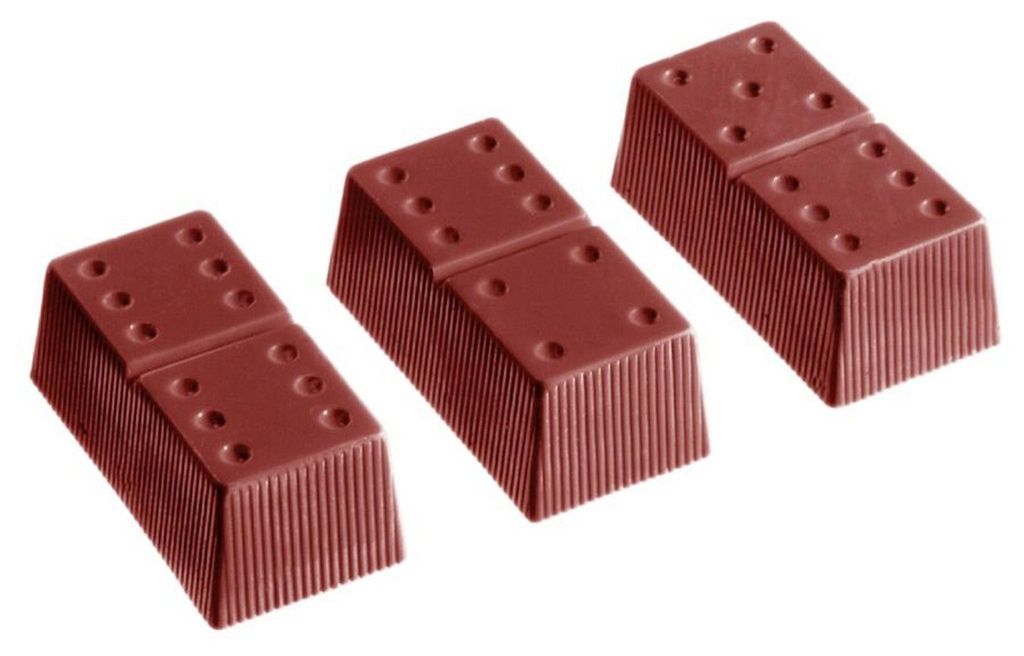Schneider Schokoladenform Domino für 24 Pralinen, Einzelform 41x21x15 mm, 14g