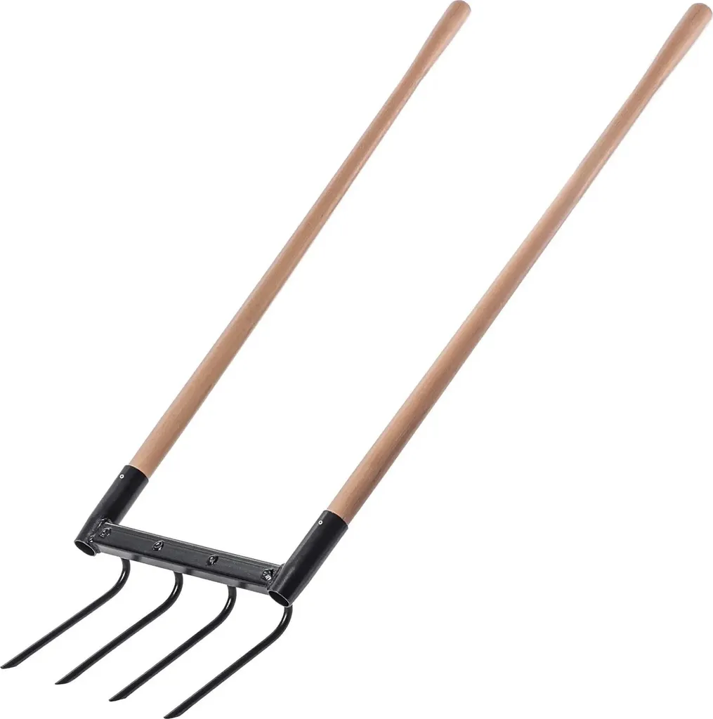 Fourche à main de jardinage pour aérer le sol et désherber facilement